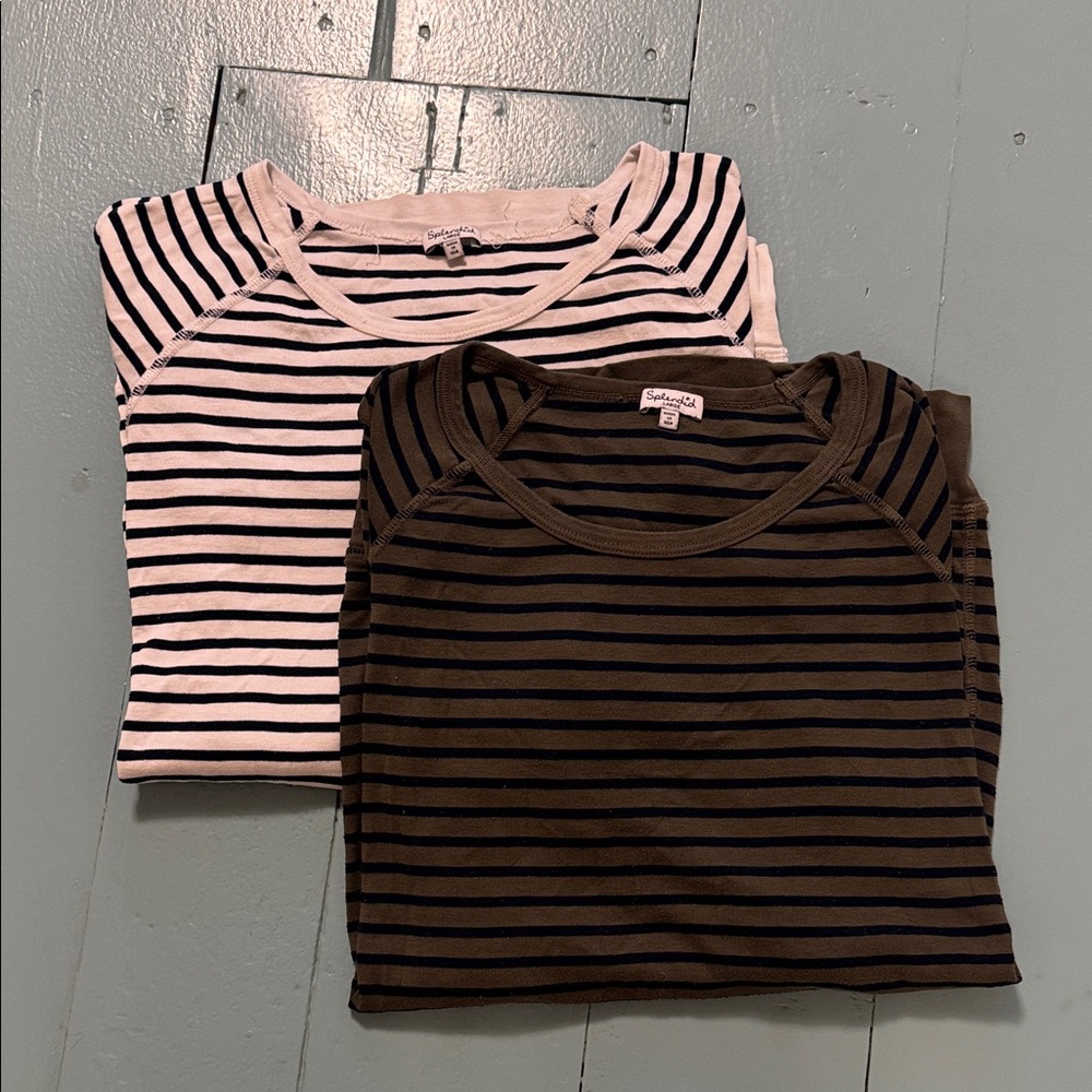 Splendid maternity Long Sleeve Striped sweatshirts -size large